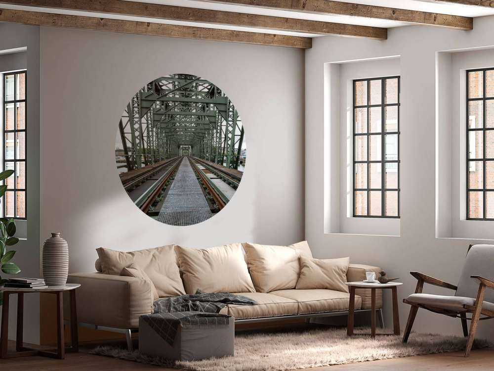 Monumentale Eisenbahnbrücke De Hef in Rotterdam  